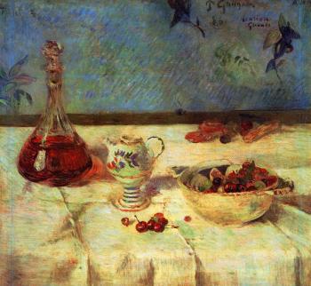 保羅 高更 Still Life with Cherries